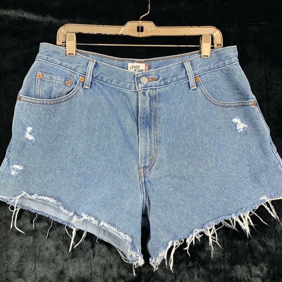 Levis 16 Cut Off Jean Shorts Distressed RUN SMALL